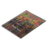 Herbstbelästigung Herbstfarben-Szene-Spirale-Noteb Notizblock (Linke Seite)