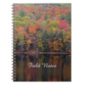 Herbstbelästigung Herbstfarben-Szene-Spirale-Noteb Notizblock (Vorderseite)