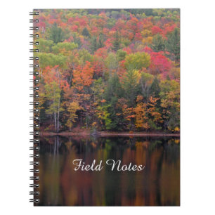 Herbstbelästigung Herbstfarben-Szene-Spirale-Noteb Notizblock