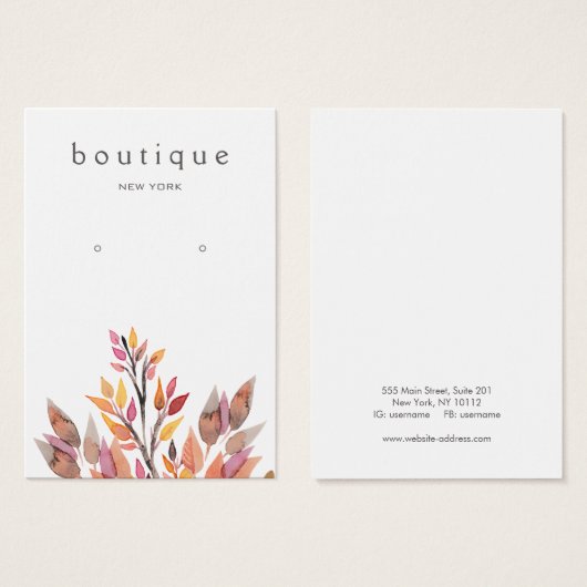 Herbstbelästigung Schmuckkollektion (Vorne & Hinten)