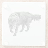 Herbstbeobachtung unter den Blätter Glasuntersetzer (Rückseite)