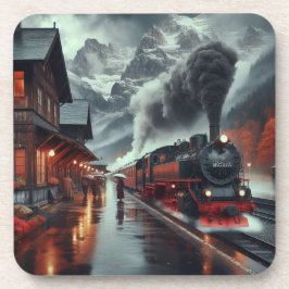 Herbstbergbahn Getränkeuntersetzer