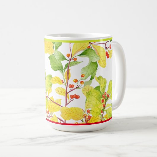 Herbstbergen auf einer klassischen Tasse (VorderseiteRechts)