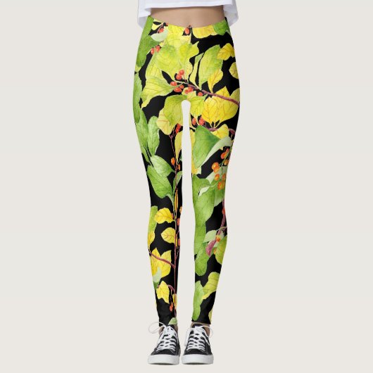 Herbstbergen auf Leggings (Vorderseite)