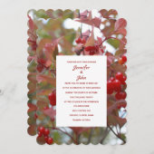 Herbstbergen Rustikale Herbstlaub Hochzeit Garten Einladung (Vorne/Hinten)