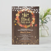 Herbstbestand des Bar-Erntedank-Party Einladung (Stehend Vorderseite)