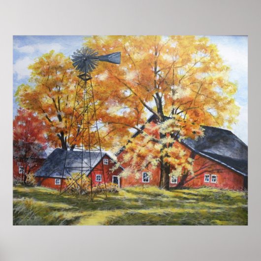 Herbstbetrieb Poster (Vorne)