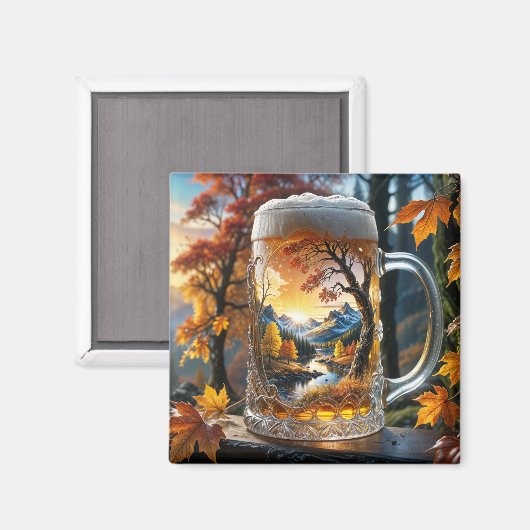 Herbstbiermagnet Magnet (Vorderseite/Rückseite)