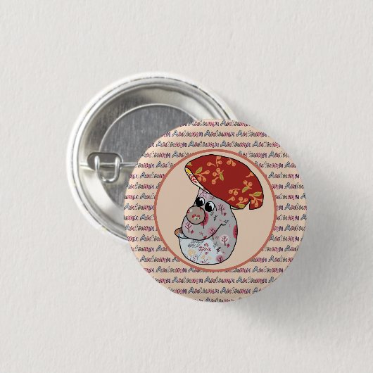 Herbstbild Button (Vorne & Hinten)