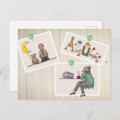 Herbstbild Kuschelzeit Postkarte (Vorne/Hinten)