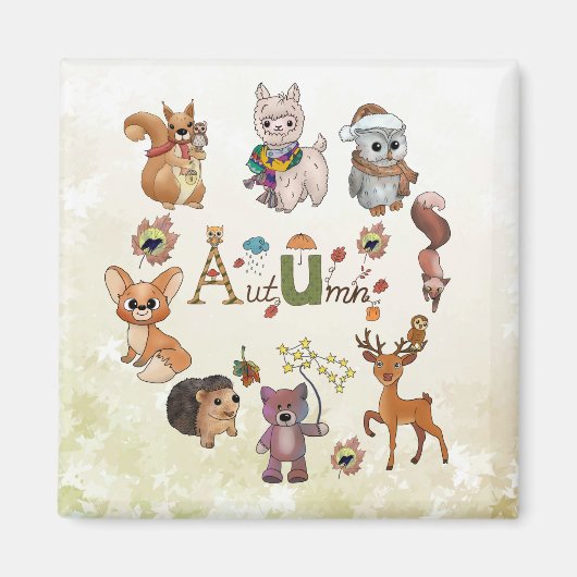 Herbstbild Magnet (Vorne)