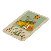 Herbstbild mit Fuchs Magnet (Linke Seite)
