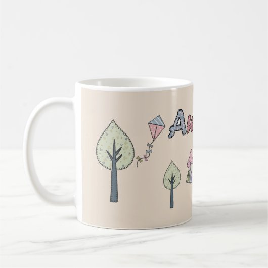 Herbstbild pastell kaffeetasse (Links)