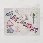 Herbstbild Pastell Postkarte (Vorderseite)