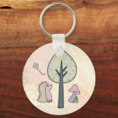 Herbstbild Pastell Schlüsselanhänger (Vorderseite)