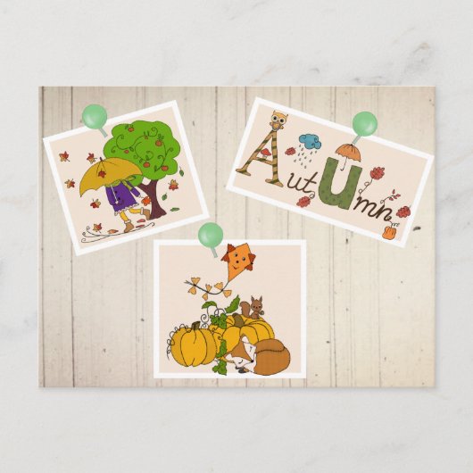 Herbstbild Postkarte (Vorderseite)