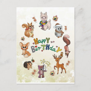 Herbstbild Postkarte