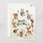 Herbstbild Postkarte (Vorne/Hinten)