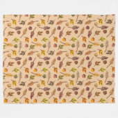 Herbstblanket Fleecedecke (Vorderseite (Horizontal))