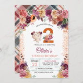 Herbstbläschen Geburtstag Einladung (Vorne/Hinten)