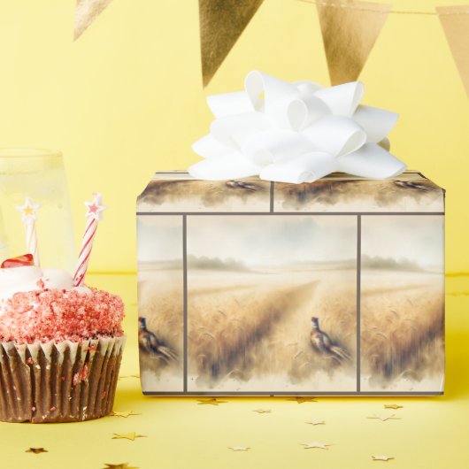 Herbstbläschen im Weizenfeld Geschenkpapier (Geburtstagsparty)