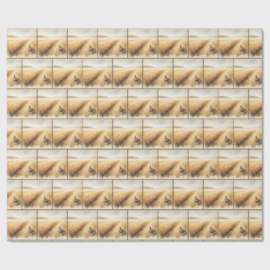 Herbstbläschen im Weizenfeld Geschenkpapier (Flach)