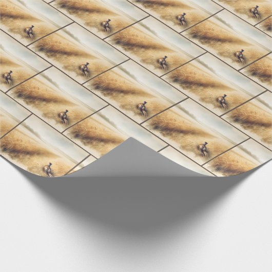 Herbstbläschen im Weizenfeld Geschenkpapier (Ecke)