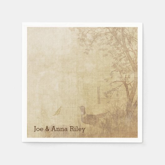 Herbstblase Serviette (Vorderseite)