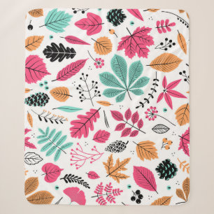 Herbstblatt Abstract Nahtloses Muster Sherpadecke