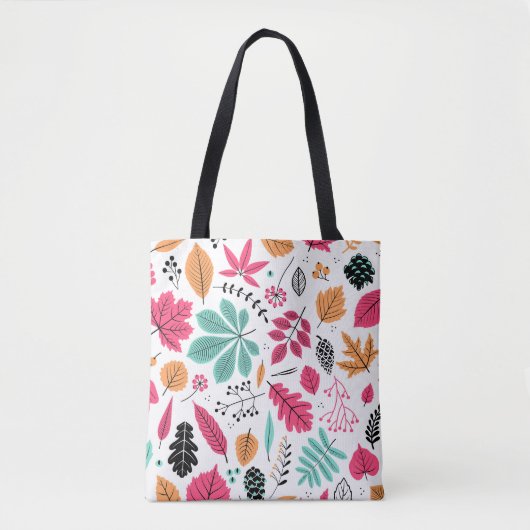 Herbstblatt Abstract Nahtloses Muster Tasche (Vorderseite)