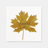 Herbstblatt dankbar Wasserfarbe Serviette (Vorderseite)