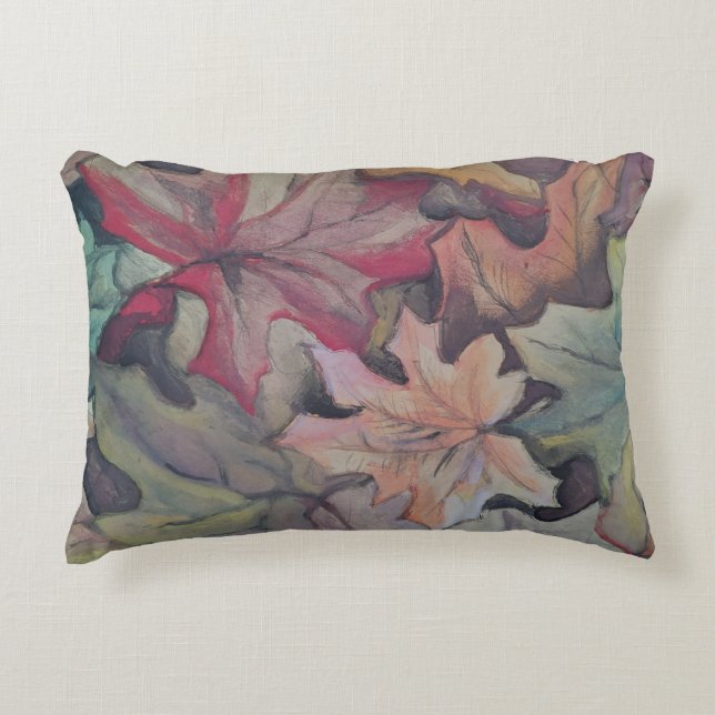 Herbstblatt Dekokissen (Vorderseite)