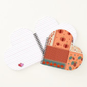 Herbstblatt-Eicheln-Patchwork-Muster-Kunst Notizblock (Innenseite)