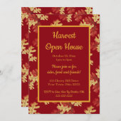 Herbstblatt Ernte Open House Einladung (Vorne/Hinten)
