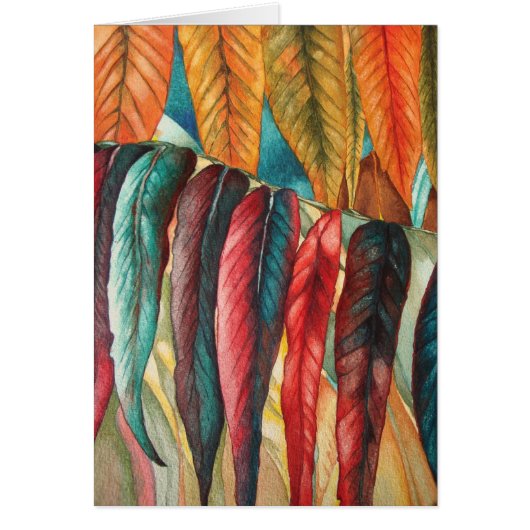 Herbstblatt färbt ursprüngliche stilisierte (Vorne)