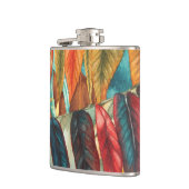 Herbstblatt färbt ursprüngliche stilisierte flachmann (Links)