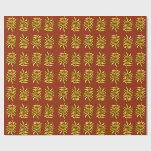 Herbstblatt Geschenkpapier (Flach)