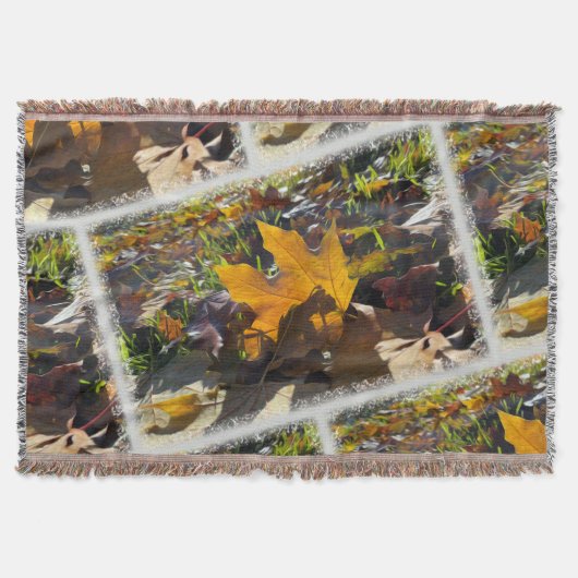 Herbstblatt in der Sonne Decke (Vorderseite)