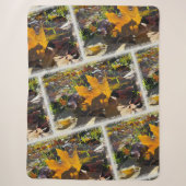 Herbstblatt in der Sonne Sherpadecke (Vorderseite)