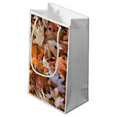 Herbstblatt Kleine Geschenktüte (Rückseite Schrägansicht)