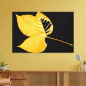 Herbstblatt Leinwanddruck (Insitu (Wohnzimmer))