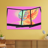 Herbstblatt Leinwanddruck (Insitu (Wohnzimmer))