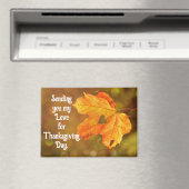 Herbstblatt mit Herz Thanksgiving Magnet (In Situ (Geschirrspüler))