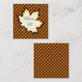 Herbstblatt Mitteilungskarte (Vorne/Hinten)