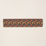 Herbstblatt Muster Chiffon Scarf Schal<br><div class="desc">Kunstfarbiges Herbstblättermuster</div>