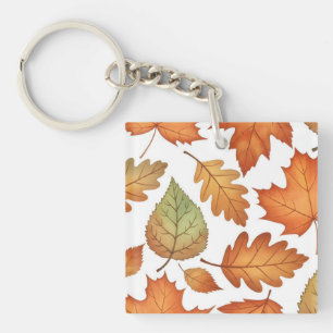 Herbstblatt Nahtlos Schlüsselanhänger