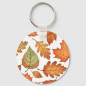 Herbstblatt Nahtlos Schlüsselanhänger (Vorderseite)