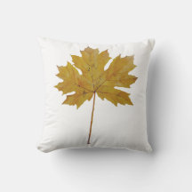 Herbstblatt orange braun Wasserfarbe.