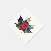 Herbstblatt Papier Napkins Serviette (Ecke)