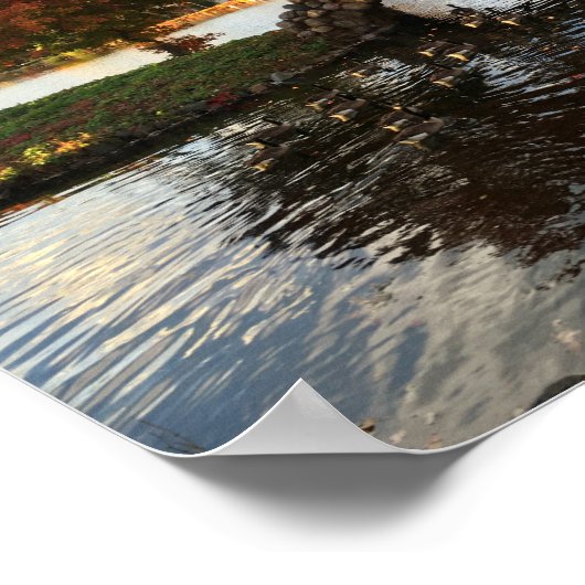 Herbstblatt-Poster Poster (Ecke)